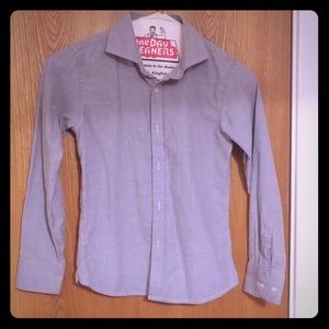 Boys button up shirt medium worn once
